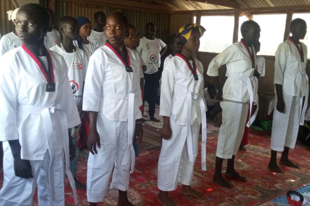 Taekwondo Girls Team Training