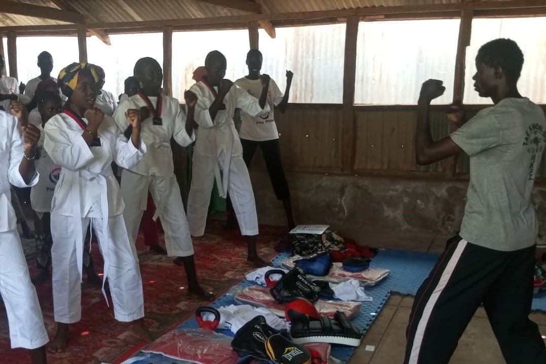 Taekwondo Girls Team Training